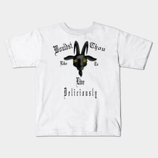 Black Phillip: Live Deliciously Kids T-Shirt